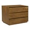 Homeroots 24" Tan Solid Wood Distressed Three Drawer Nightstand 612089 - alternate 7