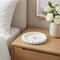 Homeroots 6in White Resin Handmade Round Trinket Tray 724183 - alternate 5
