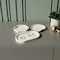 Homeroots Set of Three Gold And White Resin Handmade Trinket Trays 723657 - alternate 4
