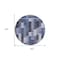 Homeroots 8' Navy Blue And Sky Blue Round Southwestern Washable Indoor Outdoor Area Rug 587334 - alternate 7