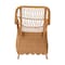 Bali & Pari Teresa Bohemian Light Honey Scalloped Rattan Arm Chair 250-13953-ZORO - alternate 7
