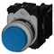 Siemens Pushbutton, 22 mm, round, metal, shiny, blue, pushbutton, raised 3SU1150-0BB50-1BA0-ZY13 - alternate 5