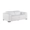 Homeroots 80in White and Brown Leather Power Reclining Loveseat 720537 - alternate 9