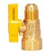 Brasscraft Magne Flo 1/2 in. Flare X 1/2 in. FIP Brass Gas Valve 60003B - alternate 1