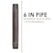 Ace Trading - Nipple 1/2 in. MIP each X 1/2 in. D MIP Black Steel 6 in. L Nipple 300UP12X6 - alternate 6