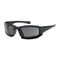 Bouton Optical Full Frame Safety Glasses w/Black Frame, Rubber Foam Padding, Gray Lens, Anti-Scratch/Anti-Fog Coating 250-CE-10091 - alternate 1