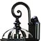 Homeroots Matte Black Eastern Lantern Wall Light 398594 - alternate 5