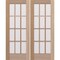 Doornmore G112, 66.5" x 82" ( 2x32" Door) Left Hand, Mahogany SDL 12 Lite Exterior Door G112-SW-3280_2_LI - alternate 1