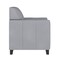 Flash Furniture Contemporary Chair, Gray Back, 30-1/2 in W 29" L 31-1/2" H, Flared, Leather Seat BT-827-1-GY-GG - alternate 10