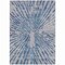 Homeroots 5' X 8' Blue Gray And Silver Abstract Washable Indoor Outdoor Area Rug 588005 - alternate 9