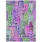 Homeroots 5' X 8' Purple Lilac And Green Village Houses Washable Indoor Outdoor Area Rug 577872 - alternate 9