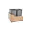Rev-A-Shelf Maple Wood; Steel; Plastic, Natural Maple, 18 in W, 20.38 in H, 21.67 in D 4WCSC-2135DM-2 - alternate 1