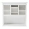 Homeroots White Solid Wood Adjustable Two Tier Bookcase 397121 - alternate 10