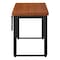 Homeroots Adjustable Brown and Black Wood and Metal Sled Computer Desk 489932 - alternate 10