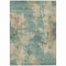 Homeroots 3' X 5' Teal Blue And Beige Abstract Washable Indoor Outdoor Area Rug 630705 - alternate 6