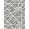 Homeroots 5' X 8' Gray And Ivory Geometric Washable Indoor Outdoor Area Rug 600457 - alternate 9