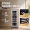 Yeego 11.6 inch 17 Bottle Dual Zone Built-in Wine Cooler Refrigerator with Front Vent YG-WD12R-ZO - alternate 9