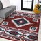 Jonathan Y Serape Medallion Southwestern Red/Navy/Cream 3 ft. x 5 ft. Area Rug SWC100A-3 - alternate 6