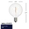 Bulbrite LED Mini 1W Dimmable G16 Light Bulbs, Clear Plastic, Candelabra E12 Base, 2700K, 70lu, 10PK 862743 - alternate 6