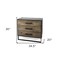 Homeroots 20in Brown and Black Distressed Accent Cabinet With Three Drawers 391997 - alternate 6