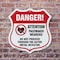 Signmission Pacemaker Wearers Shield Sign Danger! At, 18 Inch X 18 Inch, Plastic Sign SHI-P-18-428 - alternate 6