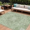 Homeroots 8' X 10' Artichoke Green And Ivory Medallion Washable Indoor Outdoor Area Rug 617452 - alternate 1