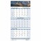 House Of Doolittle 12-1/4 x 26-1/2" Three-Month Wall Calendar, Scenic Landscapes HOD3638 - alternate 1