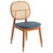 Leisuremod Holbeck Dining Chair with Upholstered Leather Seat and Beech Wood Legs, Navy Blue HC18NBU - alternate 1