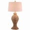 Jonathan Y Elicia 31" 1-Light Coastal Cottage Water Hyacinth Weave LED Table Lamp, Natural JYL1015A - alternate 1
