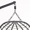 Leisuremod Summit Foldable Egg Swing Chair with Iron Stand, UV-Resistant Wicker, Weatherproof SSCBL-35CH - alternate 10