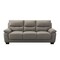 Homeroots 82" Gray Faux Leather Sofa 565009 - alternate 1