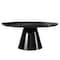 Homeroots 35" Black Wood Round Pedestal Coffee Table 568905 - alternate 8