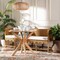 Bali & Pari Seranay Bohemian Scallop Light Honey Rattan Long Dining Bench 255-14135-ZORO - alternate 10