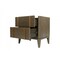 Homeroots Mid Century Dark Brown and White Faux Marble with Two Drawers 473037 - alternate 6