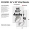 Signmission We Buy Jewelry, Vinyl Decals Only 24 Inch x 36 Inch, Vinyl Decal, 2PK DSB-2436-2PACK-We Buy Jewelry - alternate 2