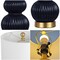 Jonathan Y Daphne 20" Contemporary Transitional Metal/Glass Ribbed Gourd LED Table Lamp, Navy/Brass Gold JYL1099D - alternate 9