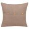 Homeroots 24" Brown Cotton Throw Pillow With Buttons 535250 - alternate 4
