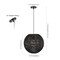 Jonathan Y Luna 15.75" 1-Light Bohemian Modern Woven Rattan/Iron LED Pendant, Black JYL6503C - alternate 10
