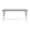 Flash Furniture Wren 60 in x 24 in Adjustable Height Activity Table, Thermal Laminate Top, Short Legs, Gray XU-A2460-REC-GY-T-P-GG - alternate 9