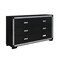 Global Furniture Usa Contemporary Glam Soleil Charcoal Dresser SOLEIL-CHARCOAL-DR - alternate 3