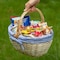Wickerwise Picnic Basket with Handle and Washable Plaid Liner - Ideal for Outdoor Adventures,  QI004718.M - alternate 7