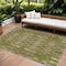 Homeroots 9' X 12' Olive Green Taupe And Beige Moroccan Washable Indoor Outdoor Area Rug 577209 - alternate 1