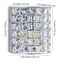 Jonathan Y Clara Deco 6.25" 1-Light Metal/Crystal Classic Glam LED Vanity Light, Chrome JYL7542A - alternate 9