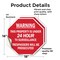 Signmission Warning This Property Is Under 24 H, 18 inch X 18 inch, Vinyl Decal, 2PK OC-D-2PACK-18-318 - alternate 4