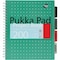 Pukka Pads Metallic Green Letter Sized Subject Divider Notebook, 3PK 8748-MET - alternate 1