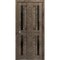 Sartodoors Sliding Closet Bi-fold Doors Oak Solid Core Modern Interior VEREGIO7588BF-AKA-36 x 84 (2* 18x84) - alternate 1