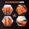 Xpose Safety Concrete Curing Blanket, 1-Layer, 6x25 ft, R-3.13 Air / R-1.08 Surface, Orange CCB-1L-X - alternate 7