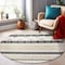 World Rug Gallery Contemporary Boho Indoor/Outdoor Area Rug 2 ft x 3 ft Gray 5559GRAY2X3 - alternate 4