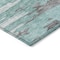 Homeroots 5' X 8' Teal Blue Charcoal And Silver Abstract Washable Indoor Outdoor Area Rug 582411 - alternate 9