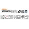 Cmt RECIPROCATING SAW BLADES for WOOD&METAL (BIM) 12inx 5-8TPI (5-PCS.) JS1210VF-5 - alternate 4